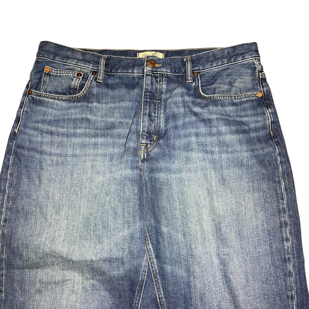 Madewell Medium Wash High-Rise Cropped Wide-Leg Jeans - Picture 5 of 11